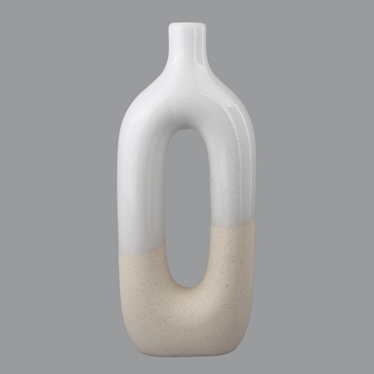 Ваза (керамика), H31x13x6,5см, белый в интернет-магазине флористических аксессуаров Азалия Декор