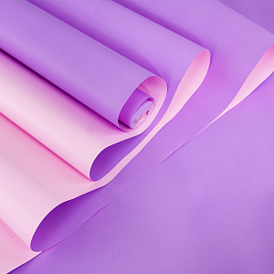 Пленка жемчужная двусторонняя, 60 см 10 м, розовый/сиреневый в интернет-магазине флористических аксессуаров Азалия Декор