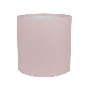 Коробка подарочная круглая без крышки, D12xH12 см, светло-розовый в интернет-магазине флористических аксессуаров Азалия Декор