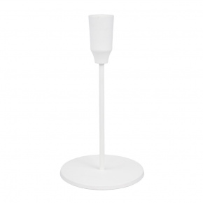 Подсвечник (металл), H19,5x10х10см, белый в интернет-магазине флористических аксессуаров Азалия Декор