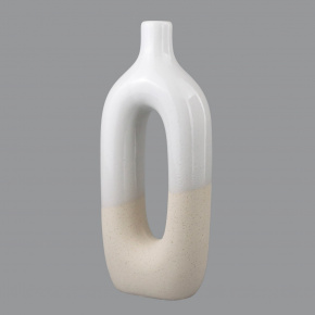 Ваза (керамика), H31x13x6,5см, белый в интернет-магазине флористических аксессуаров Азалия Декор