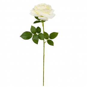 Роза, 63см, белый в интернет-магазине флористических аксессуаров Азалия Декор