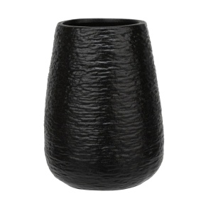 Ваза (керамика), D10,5xH14см, черный в интернет-магазине флористических аксессуаров Азалия Декор