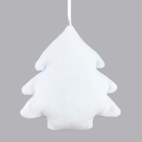 Украшение подвесное Елочка, 9х10см, голубой в интернет-магазине флористических аксессуаров Азалия Декор