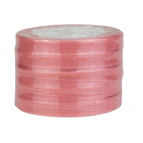 Набор лент 5шт. (органза), 10 мм 25 ярдов, пудровый в интернет-магазине флористических аксессуаров Азалия Декор