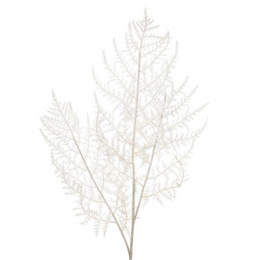 Ветка с глиттером, H80см, белый в интернет-магазине флористических аксессуаров Азалия Декор