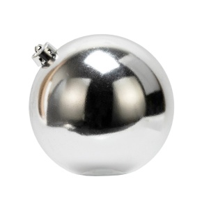 Украшение подвесное Шар (пластик), D12см, в асс., белый в интернет-магазине флористических аксессуаров Азалия Декор