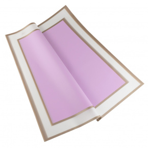 Пленка матовая с каймой 50мкр, 20 листов, 58х58см, сиреневый в интернет-магазине флористических аксессуаров Азалия Декор