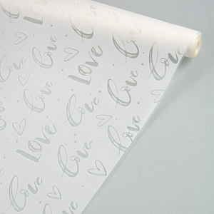 Пленка матовая Шарм тон, 60 см 10,3 м, белый в интернет-магазине флористических аксессуаров Азалия Декор