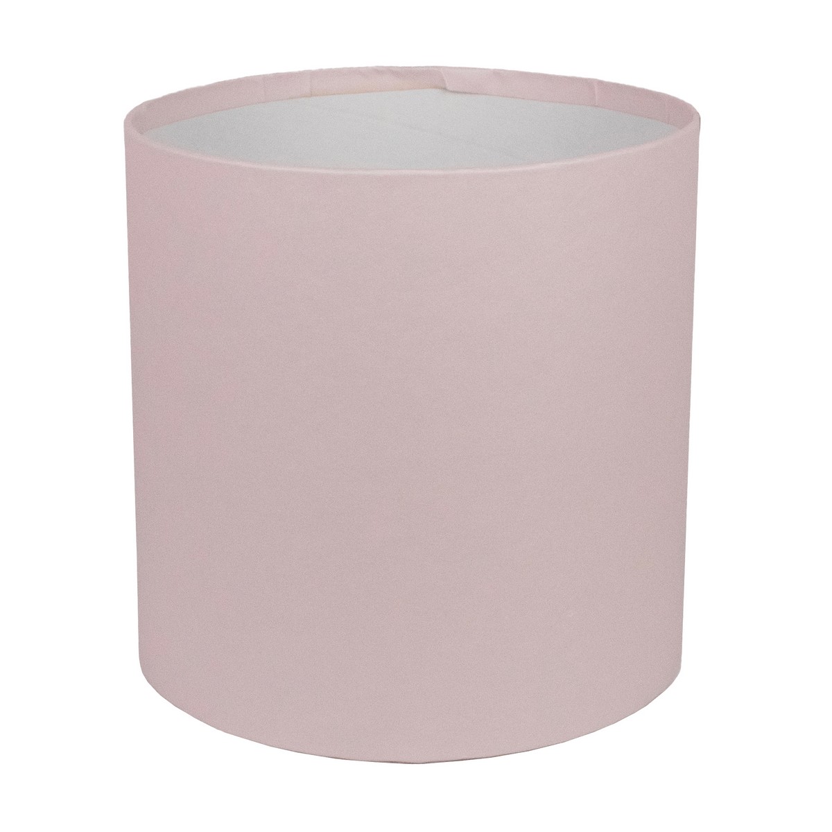 Коробка подарочная круглая без крышки, D16xH16 см, светло-розовый в интернет-магазине флористических аксессуаров Азалия Декор
