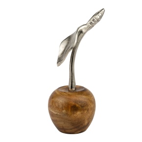 Сувенир Вишня (металл/дерево), H22x9х9см, коричневый в интернет-магазине флористических аксессуаров Азалия Декор