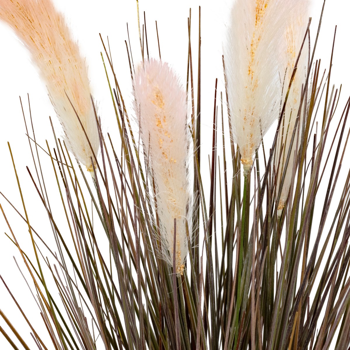 Пампасная трава в кашпо, 55см, кремовый/зеленый в интернет-магазине флористических аксессуаров Азалия Декор
