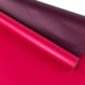 Пленка матовая двусторонняя 65мкр, 58 см 10 м, красный/бордовый в интернет-магазине флористических аксессуаров Азалия Декор