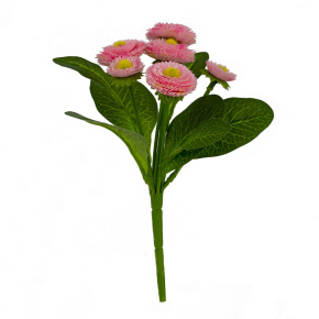 Маргаритка на вставке, 20,5см, розовый в интернет-магазине флористических аксессуаров Азалия Декор