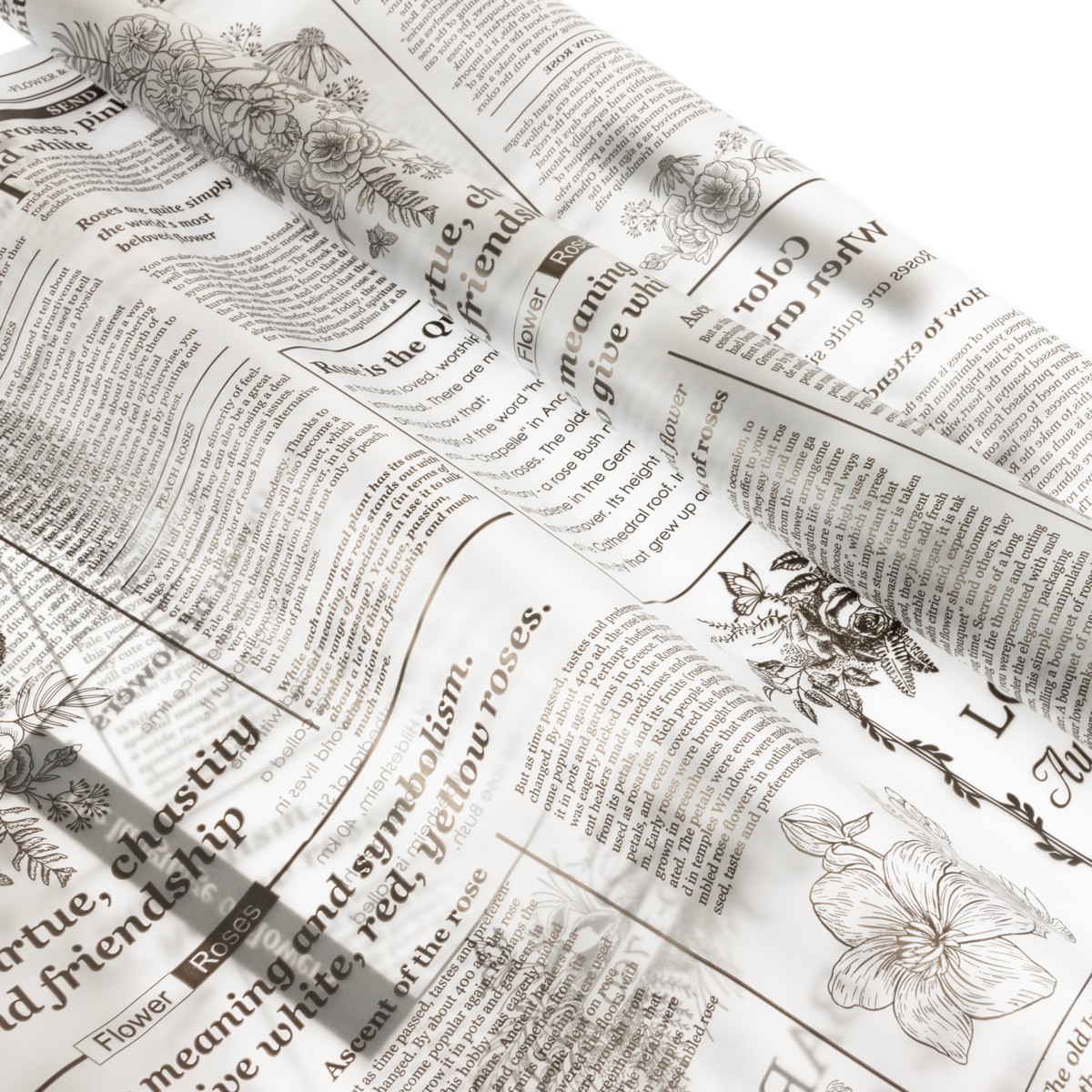 Пленка матовая Флористик, 60 см 0,200 кг, черный в интернет-магазине флористических аксессуаров Азалия Декор