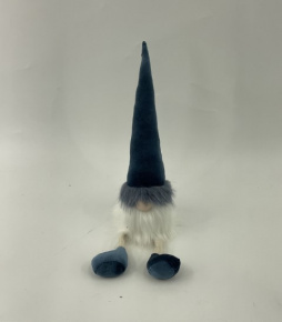 Сувенир Гном сидящий, Н50х11х11см, в асс., синий в интернет-магазине флористических аксессуаров Азалия Декор