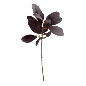 Ветка с листьями, 35см, бордовый в интернет-магазине флористических аксессуаров Азалия Декор