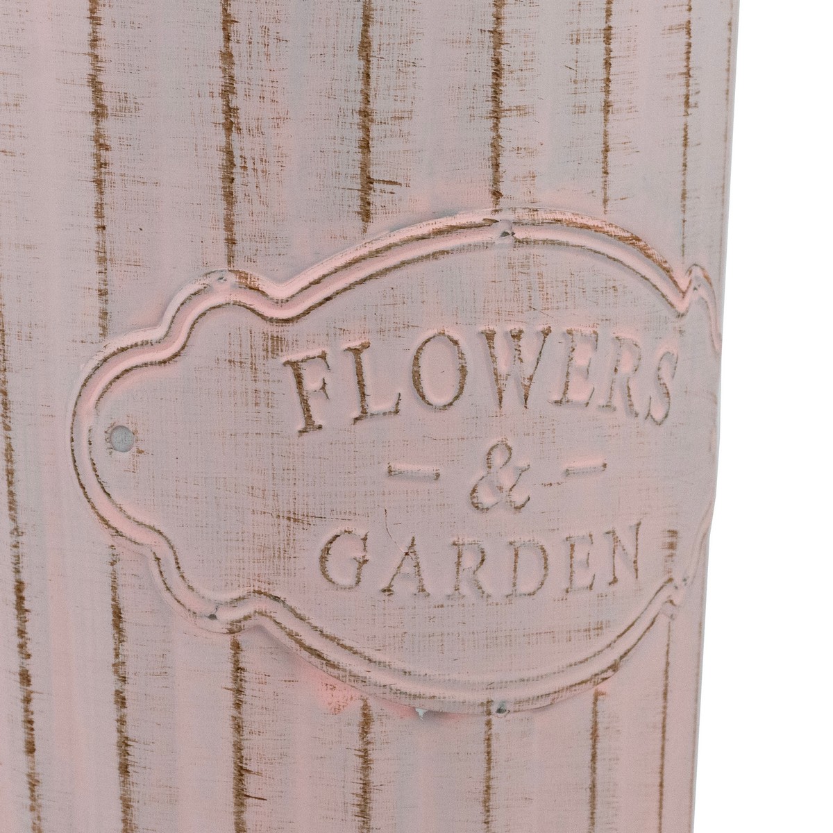 Вазон с ручками (металл), D18xH25см, розовый в интернет-магазине флористических аксессуаров Азалия Декор