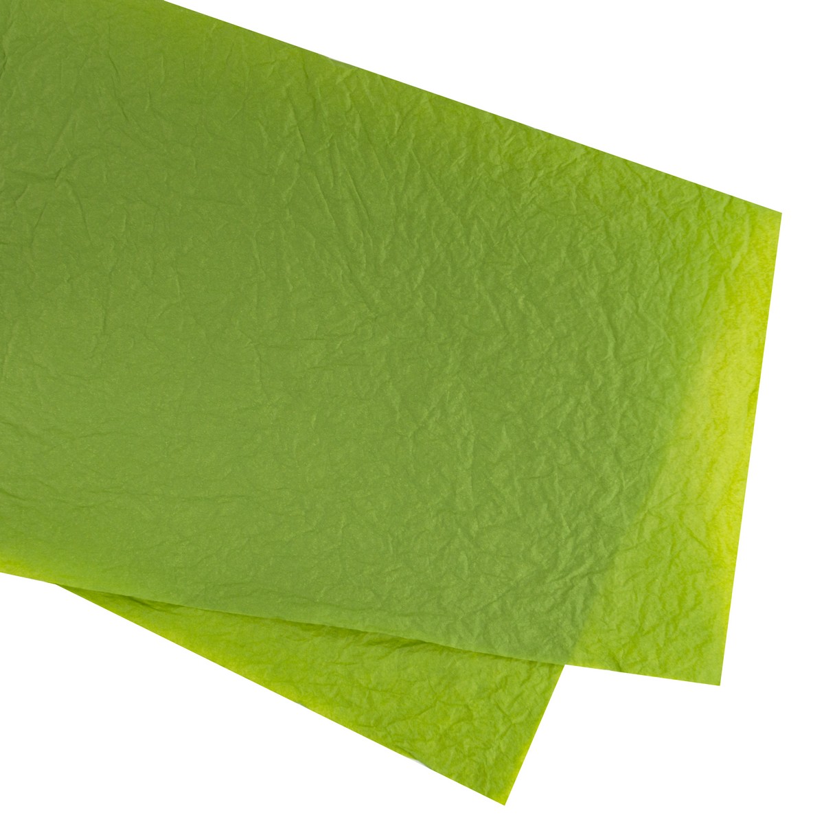 Бумага жатая, 5 листов, 52х53см, зеленый в интернет-магазине флористических аксессуаров Азалия Декор