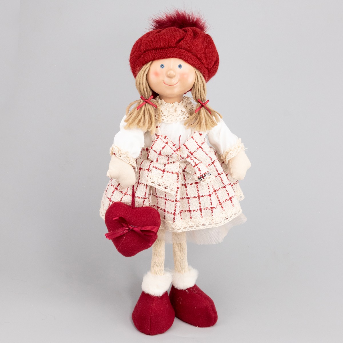 Сувенир Мальчик/Девочка, H49х21х16см, в асс., красный в интернет-магазине флористических аксессуаров Азалия Декор