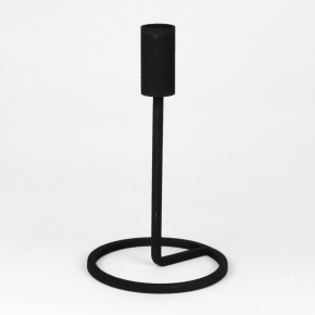 Подсвечник (металл), H19х10,5см, черный в интернет-магазине флористических аксессуаров Азалия Декор