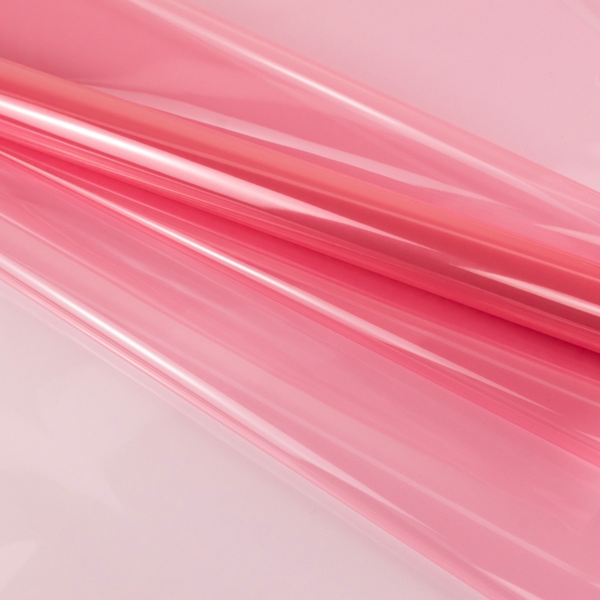 Пленка Хрусталь 40мкр, 57 см 9,2 м, розовый в интернет-магазине флористических аксессуаров Азалия Декор