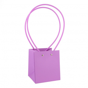 Пакет для цветов водостойкий (крафт), 11,5х10х13см (в уп. 10шт.), сиреневый в интернет-магазине флористических аксессуаров Азалия Декор