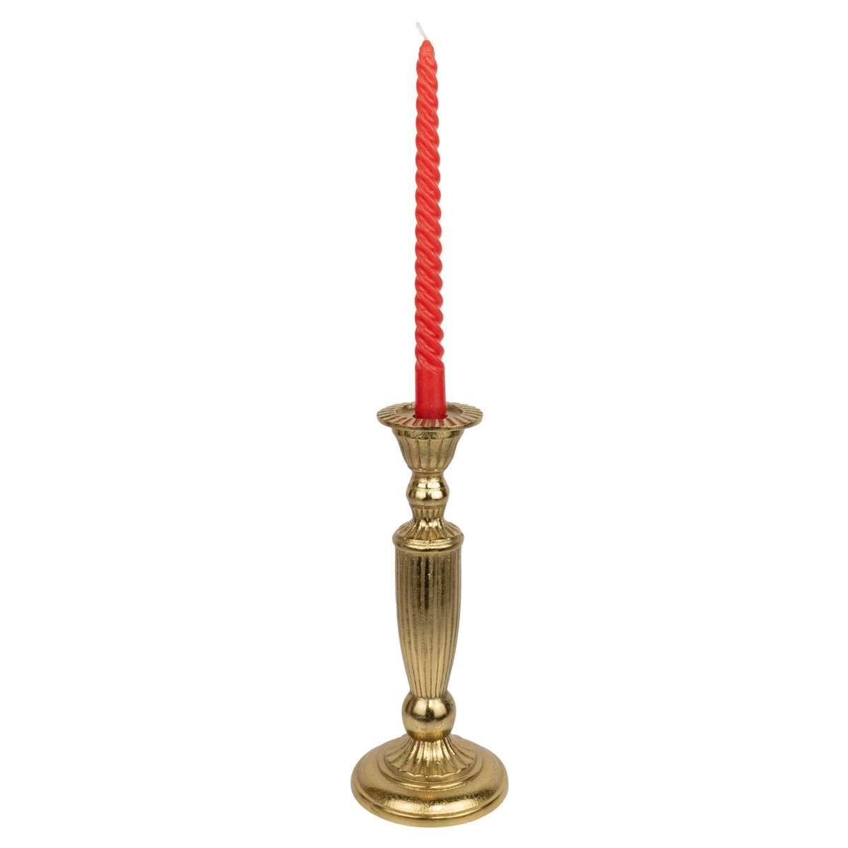 Подсвечник (металл), H26x11см, золотой в интернет-магазине флористических аксессуаров Азалия Декор