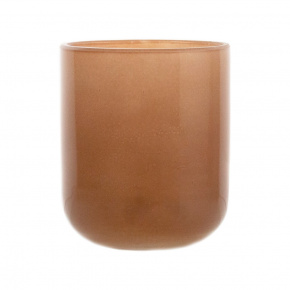 Подсвечник Энрике (стекло), D9xH9,5см, пудровый в интернет-магазине флористических аксессуаров Азалия Декор