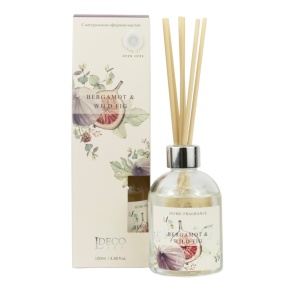 Диффузор с ароматом Бергамота и инжира (стекло), 100мл в интернет-магазине флористических аксессуаров Азалия Декор