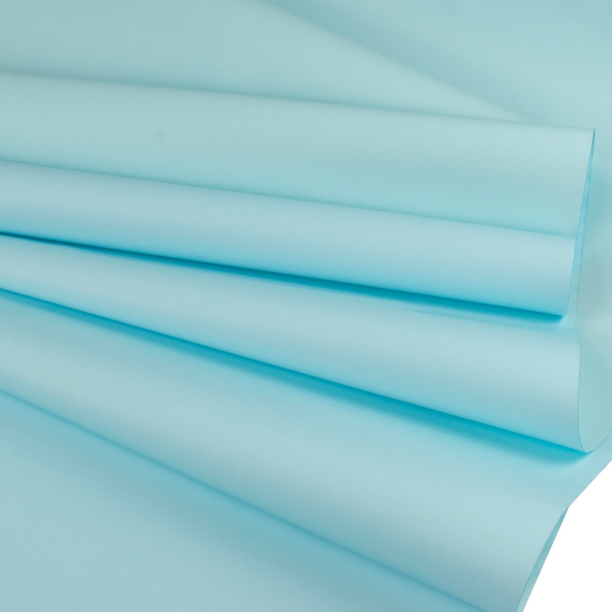 Пленка матовая 65мкр, 50 см 10 м, голубой в интернет-магазине флористических аксессуаров Азалия Декор