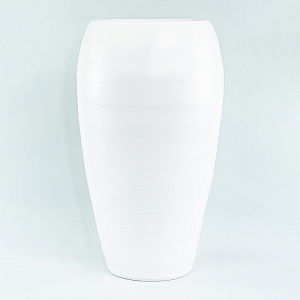 Ваза (керамика), D28xН50см, белый в интернет-магазине флористических аксессуаров Азалия Декор
