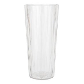 Ваза Ромб (пластик), D12xH26,5см, прозрачный в интернет-магазине флористических аксессуаров Азалия Декор