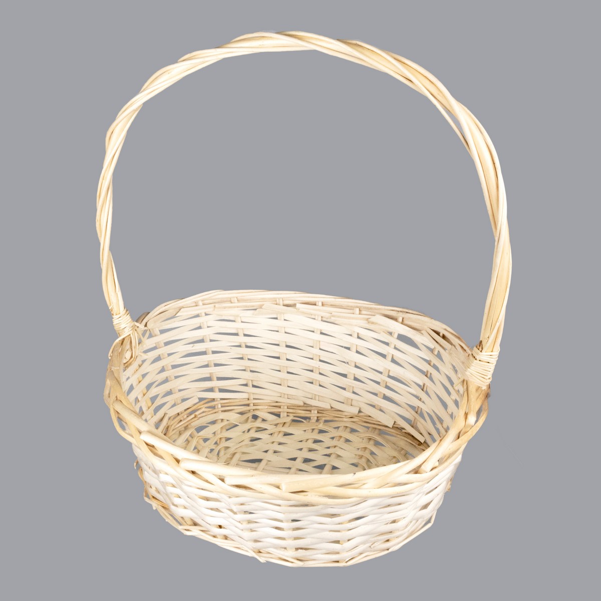 Корзина плетеная (ива), 35x25x14xH42см, натуральный в интернет-магазине флористических аксессуаров Азалия Декор