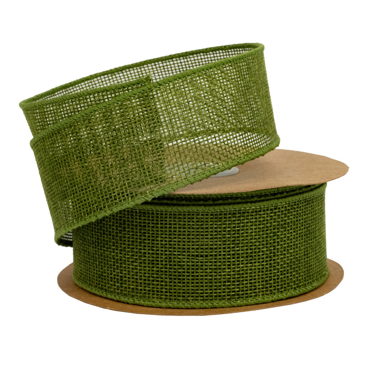 Лента декоративная (полиэстер), 40 мм 10 м, зеленый в интернет-магазине флористических аксессуаров Азалия Декор