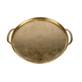 Поднос (металл), D23xH2,5см, золотой в интернет-магазине флористических аксессуаров Азалия Декор