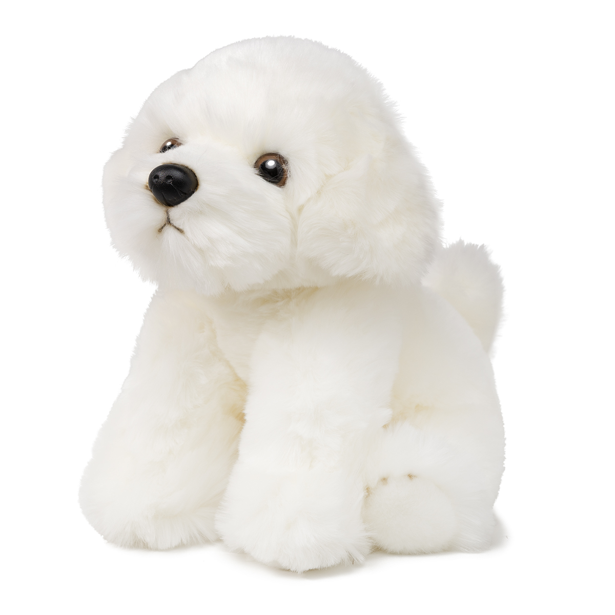 Игрушка м/н Собачка Бишон, 25см, белый в интернет-магазине флористических аксессуаров Азалия Декор