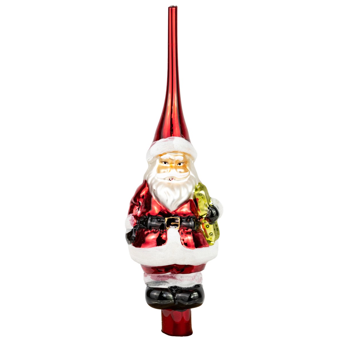 Наконечник на елку (стекло), 28,5х8х8см, в асс., красный в интернет-магазине флористических аксессуаров Азалия Декор