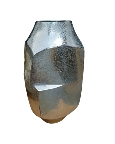 Ваза (металл), H37x15x19,5см, серебряный в интернет-магазине флористических аксессуаров Азалия Декор