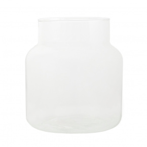 Ваза Банка (стекло), D17,5xH20см, прозрачный в интернет-магазине флористических аксессуаров Азалия Декор