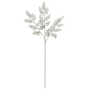Ветка с глиттером, H79см, зеленый в интернет-магазине флористических аксессуаров Азалия Декор