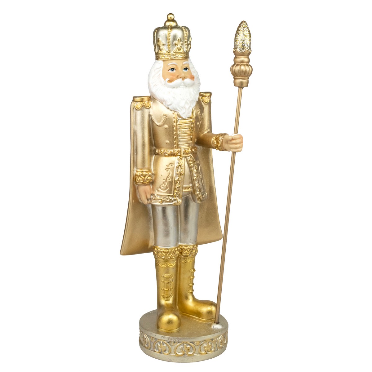 Сувенир Щелкунчик (полирезин), H35,5x12,5x10,5см, золотой в интернет-магазине флористических аксессуаров Азалия Декор