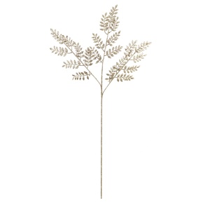 Ветка с глиттером, H79см, шампань в интернет-магазине флористических аксессуаров Азалия Декор