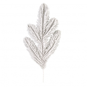 Ветка еловая заснеженная, 25см, белый в интернет-магазине флористических аксессуаров Азалия Декор
