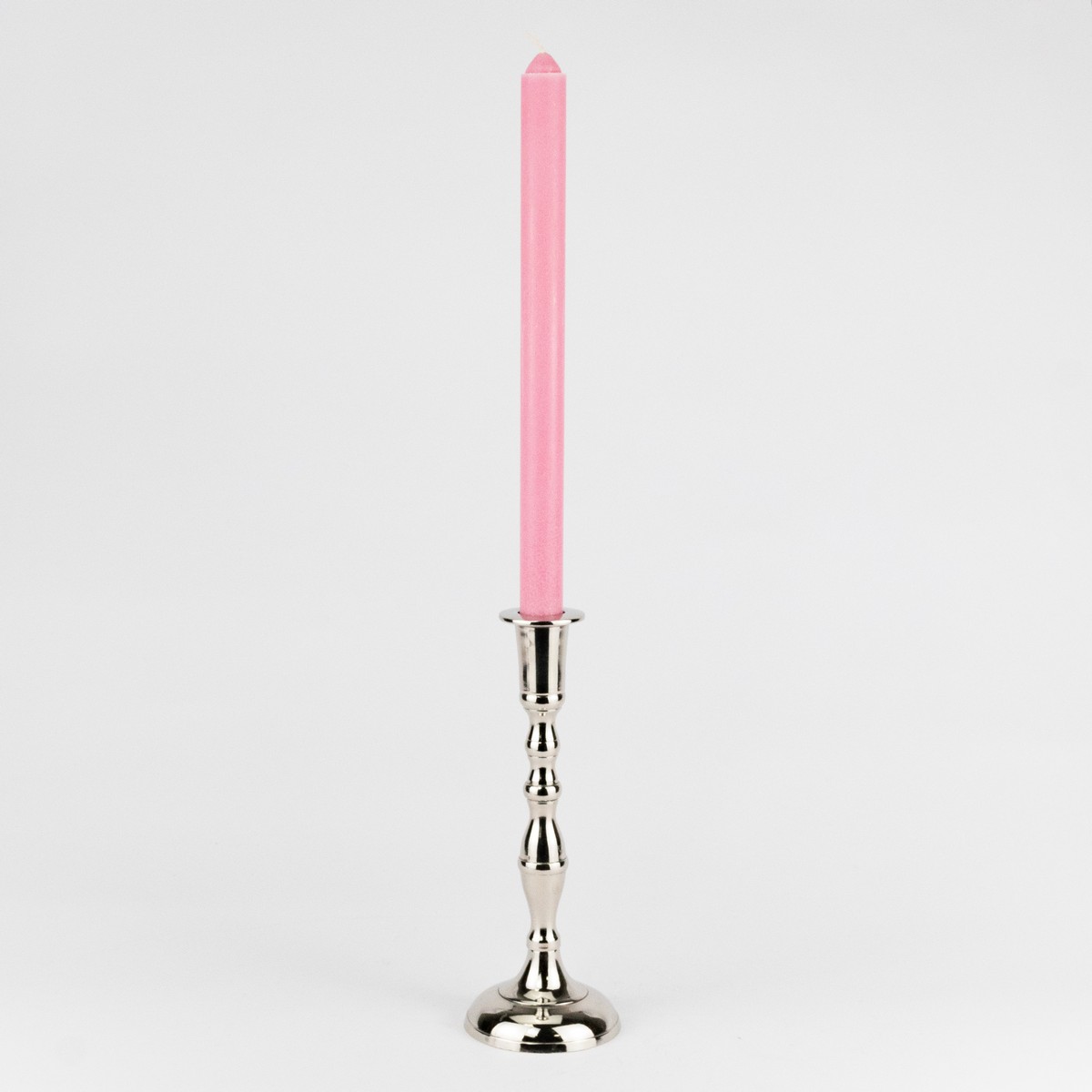 Подсвечник (металл), H20х7см, в асс., серебряный в интернет-магазине флористических аксессуаров Азалия Декор