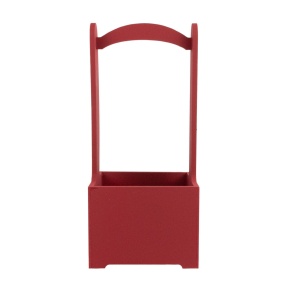 Корзина (дерево), 14х14х30см, бордовый в интернет-магазине флористических аксессуаров Азалия Декор