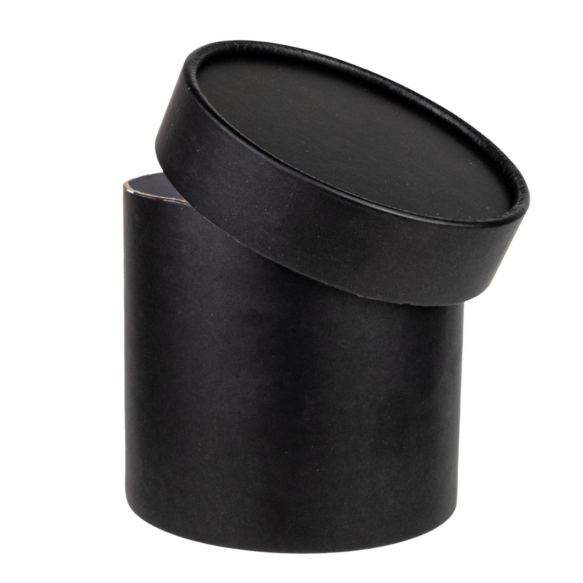 Коробка подарочная круглая, D12,5xH12,5см, черный в интернет-магазине флористических аксессуаров Азалия Декор