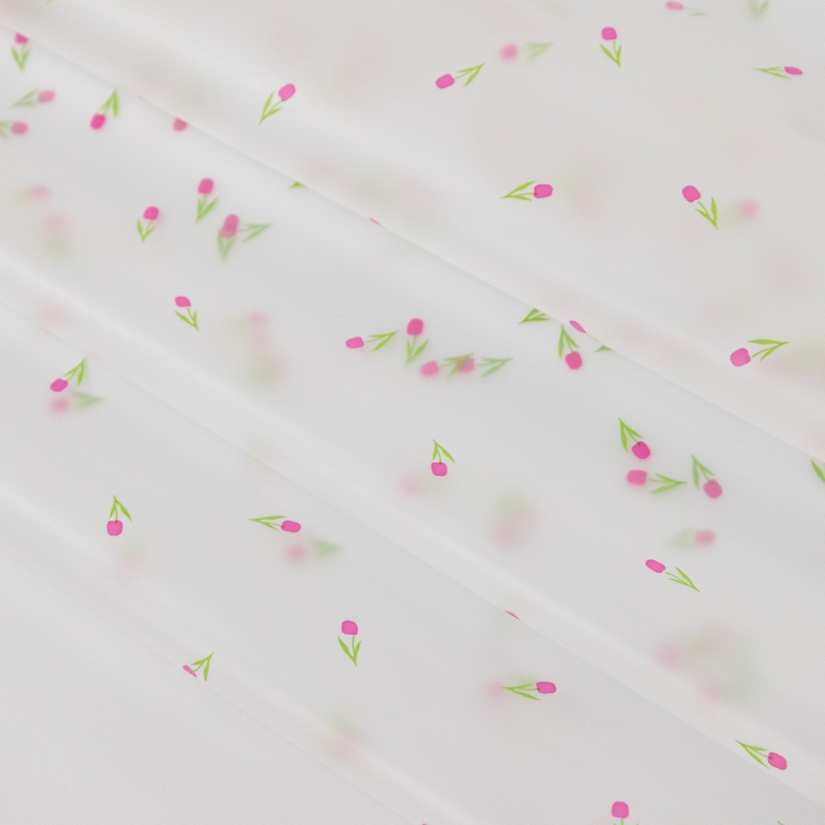 Пленка матовая Тюльпан, 60 см 10,3 м, розовый/ салатовый в интернет-магазине флористических аксессуаров Азалия Декор