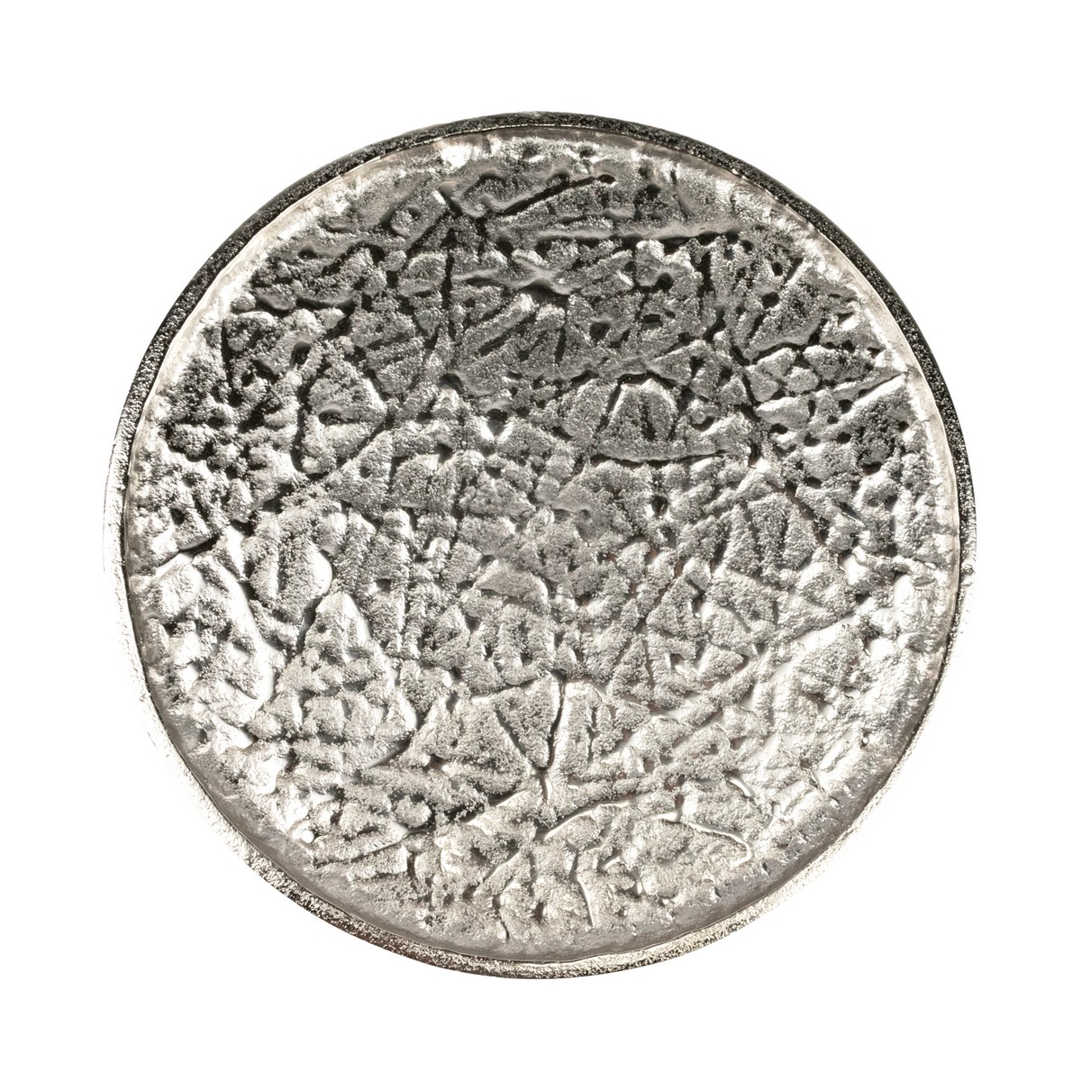 Подставка на ножке (металл), D23,5xH6см, серебряный в интернет-магазине флористических аксессуаров Азалия Декор