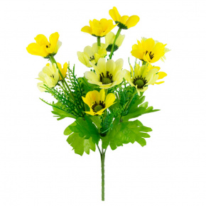 Анемон на вставке, 37см, желтый в интернет-магазине флористических аксессуаров Азалия Декор